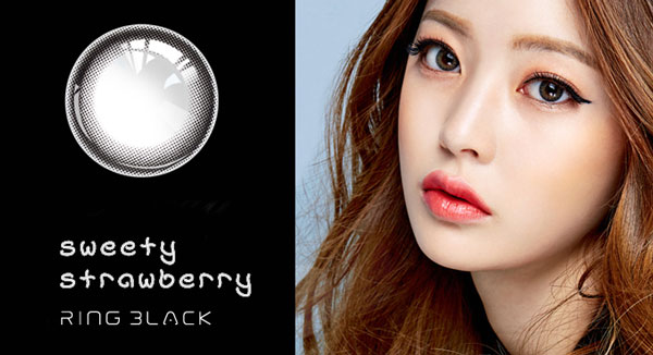 Sweety Strawberry Ring Black
